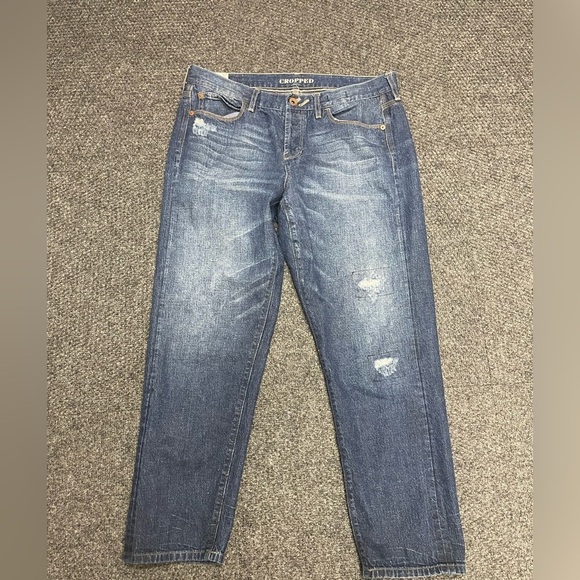 Madewell Denim - Madewell Vintage Heritage Cropped Jeans Womens Size 29 Distressed Medium Wash